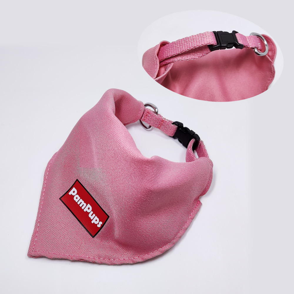 客人定制油墨印刷宠物项圈口水巾围脖