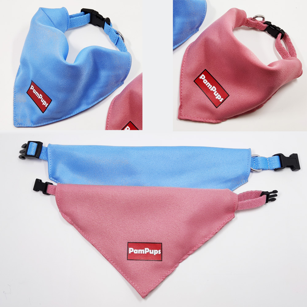 客人定制油墨印刷宠物项圈口水巾围脖