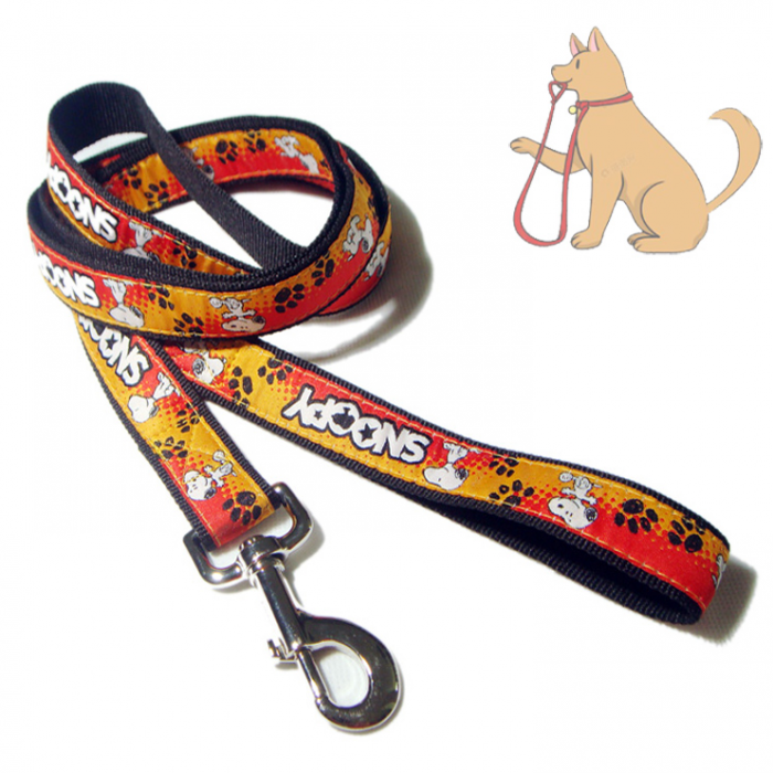 史路比提花织唛加长宠物牵引带狗带