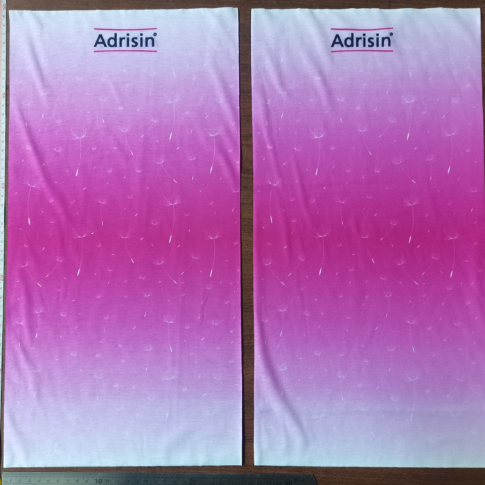 热卖定制聚酯升华渐变色印刷时尚粉色女士围脖围巾发带