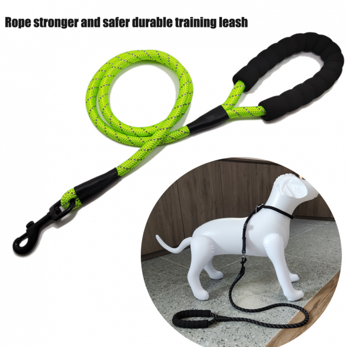 高度强反射光圆形尼龙定制绳宠物牵引带 