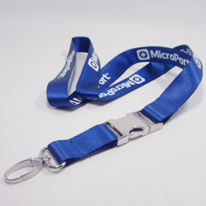 高档全合金插扣加厚尼龙带证件挂绳