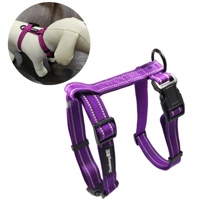 高质量可调安全皮带耐用的尼龙宠物遛街背带