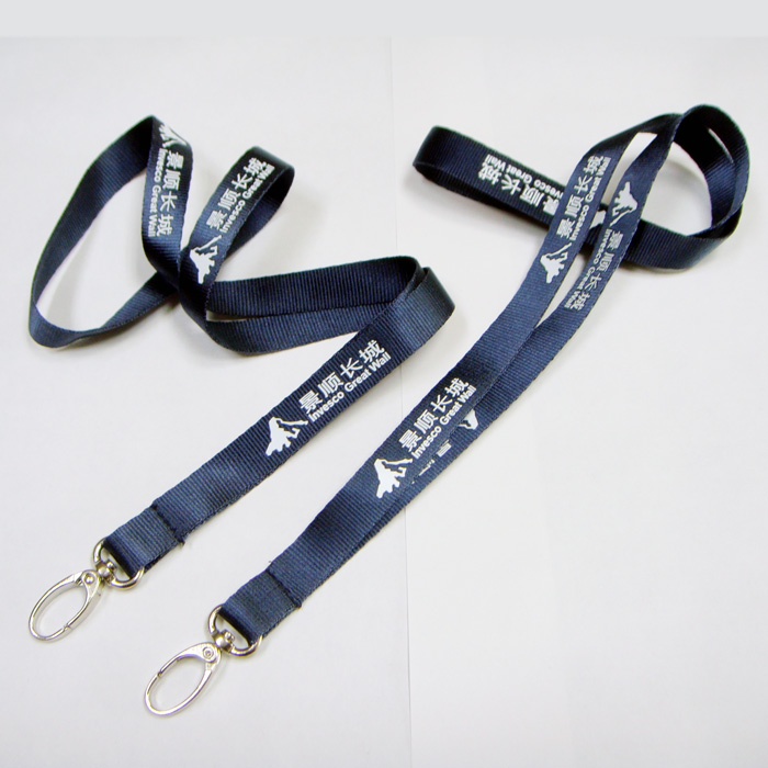 柔軟な快適なカシメナイロンカスタムロゴ印刷ストラップ