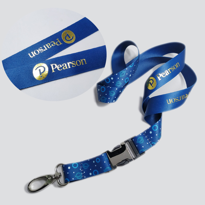 おしゃれなしんぴん⓪きんめっきロゴ熱転写印刷カードランヤード