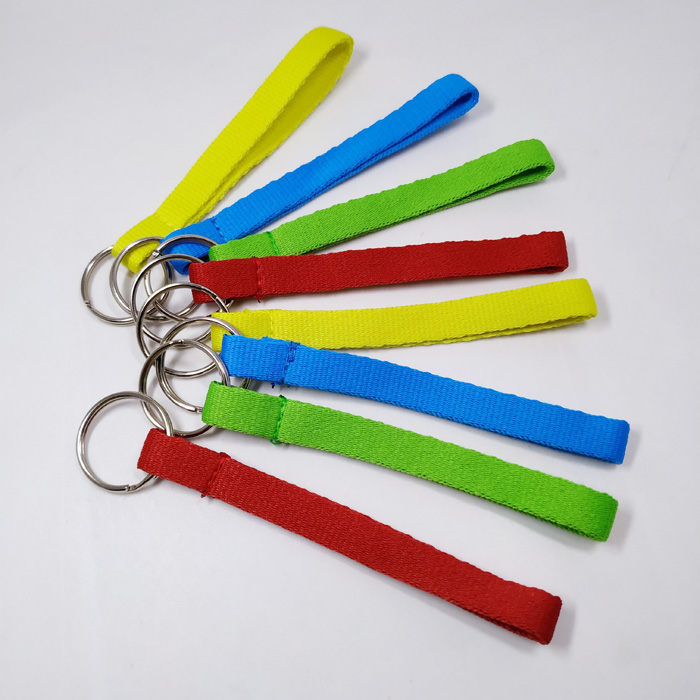 簡単な纯色 無地の色キー ロープUディスクリストストラップ