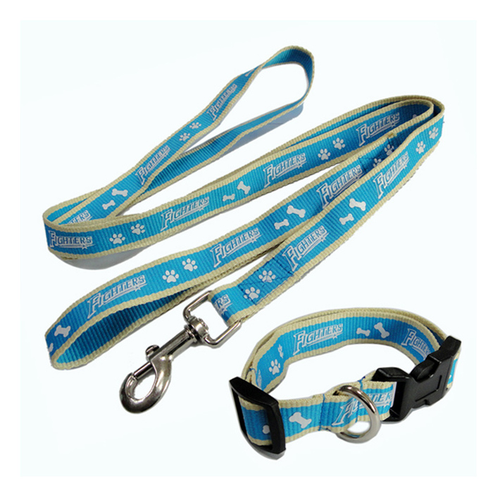 ペットシルクスクリーンハーネス 首輪ツインセット