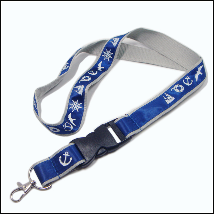 特別仕立の摺り絵環境に優しい高級织りネームカードランヤード