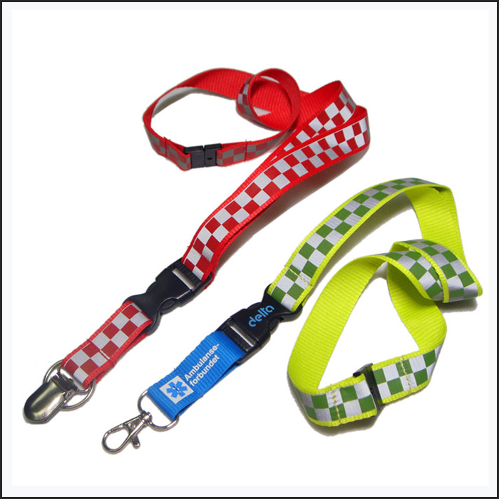 りゅうこうこうし蛍光反射テープ安全なカードランヤード