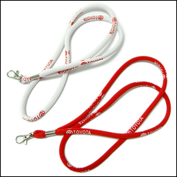 ラウンド高弾性コード織りロゴストラップ