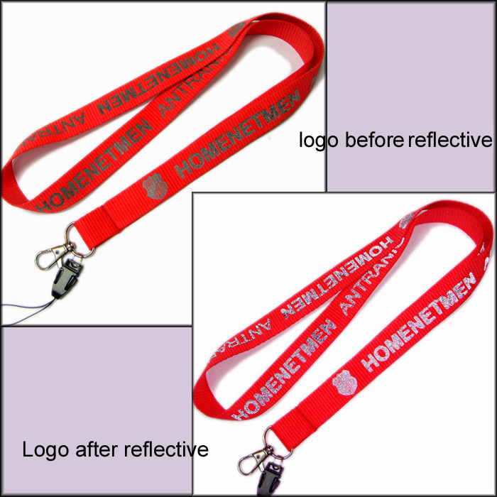 せんせんたる特殊効果の反射光プリントカードランヤード