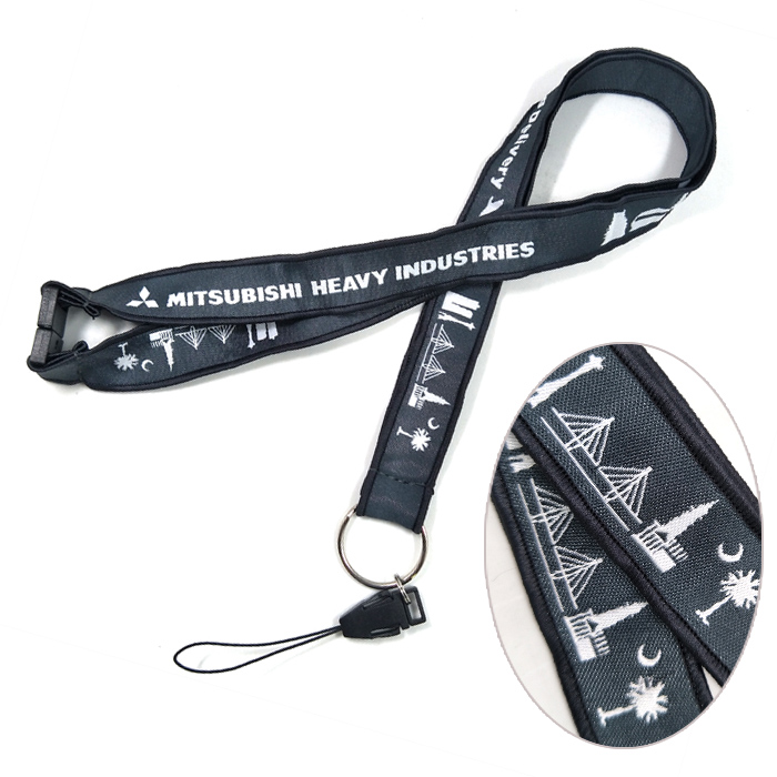 二層织りネーム携帯ストラップりょこうしゃ宣伝贈り物の縄にかけ