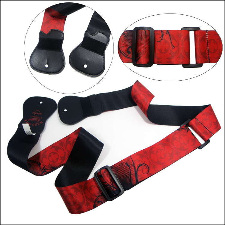 快適な助かる柔軟な罷通れるギター紐持ち前のできる調節するストラップ