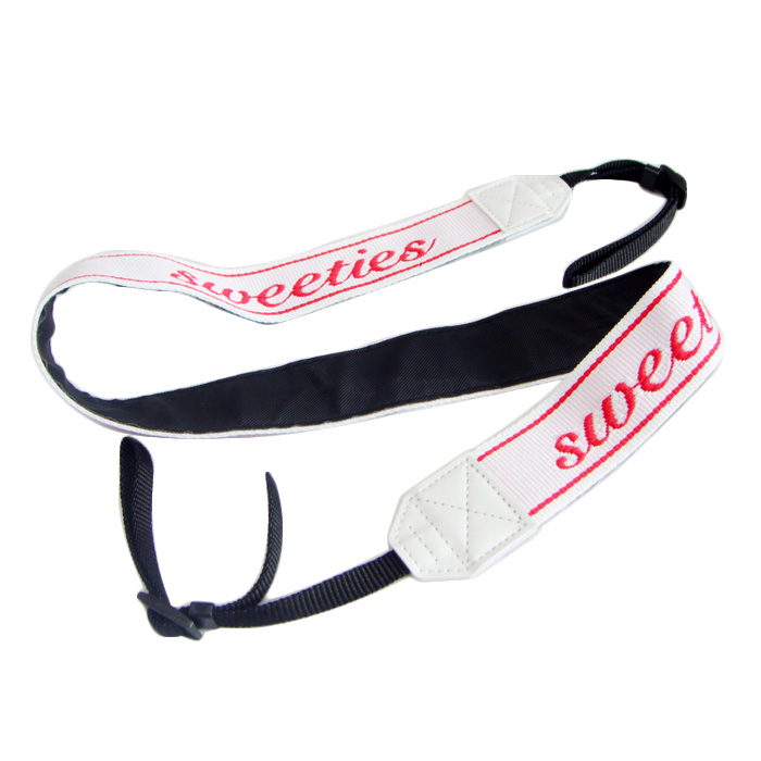 ジャカードもじでざいん二層厚みカメラ紐