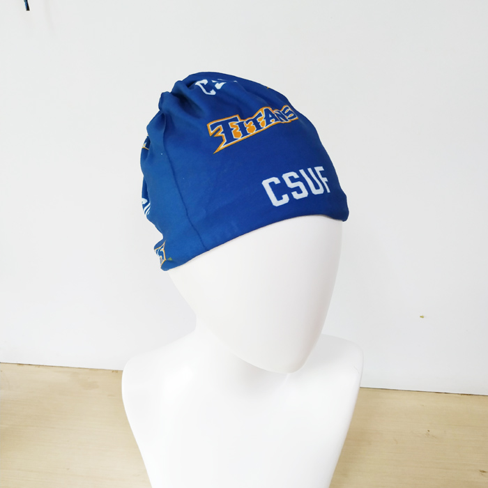 青い多機能熱転写印刷スカーフ