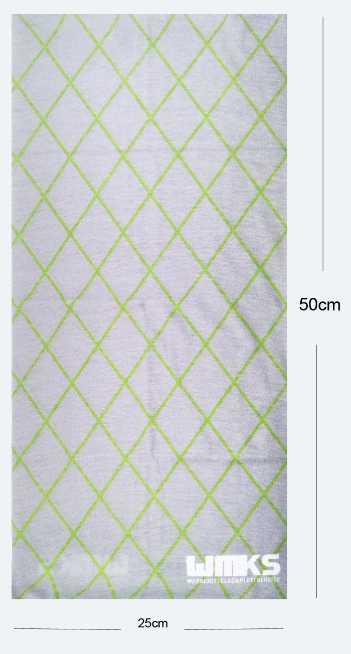 多機能菱形柄熱転写印刷バンダナ