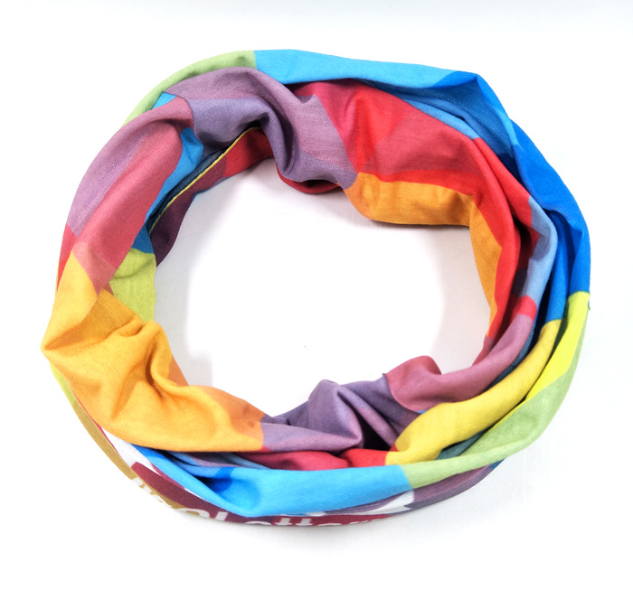 複雑柄熱転写印刷管状シームレスなバンダナ